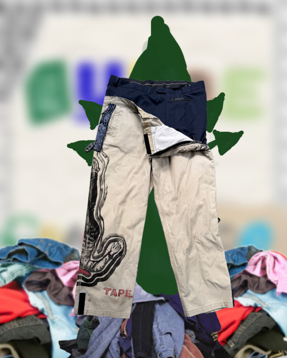 Peeled Work Pants